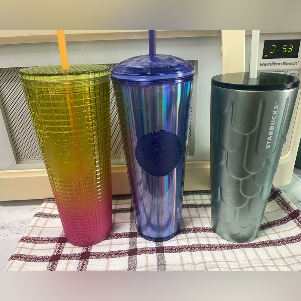 Starbucks Gradient and Iridescent Tumbler Trio